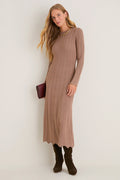 Mocha Knit Solange Dress