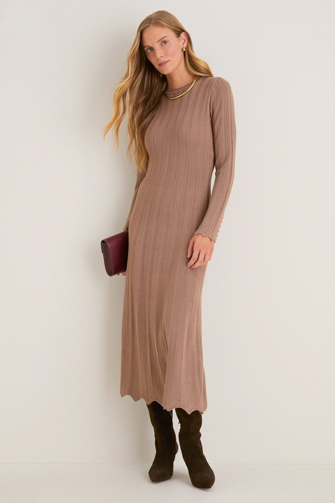 Mocha Knit Solange Dress