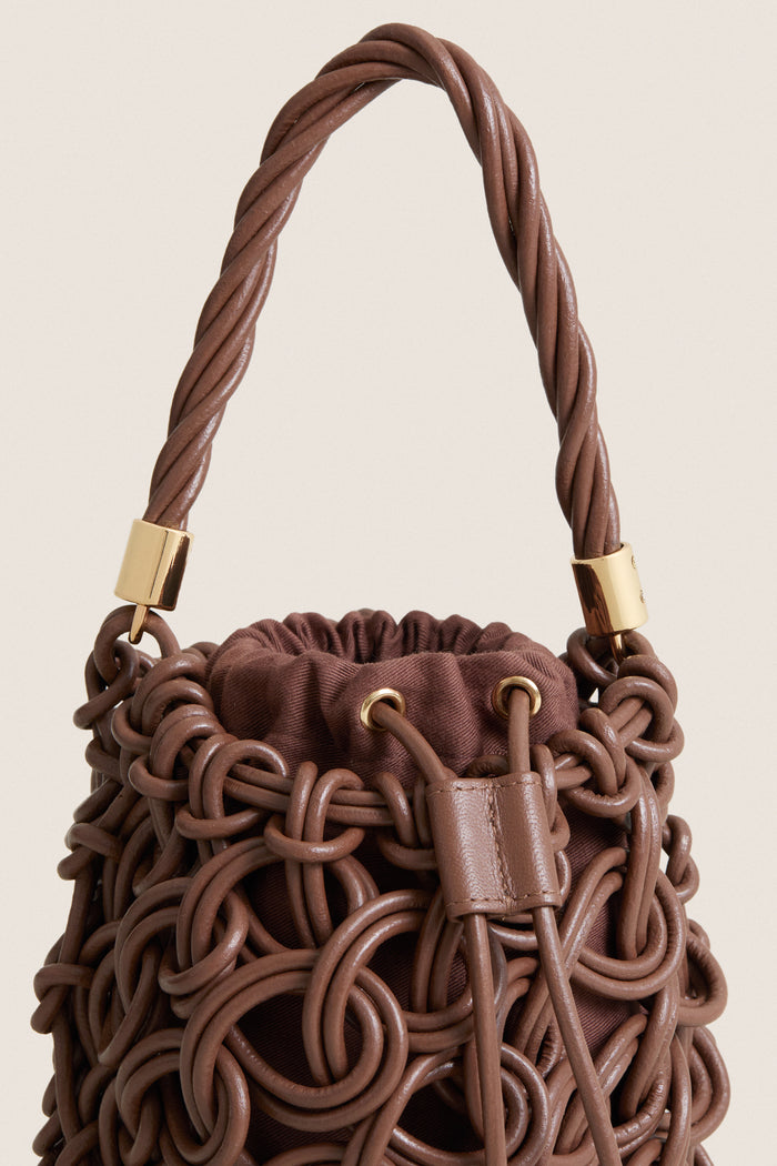 Mocha Swirl Bucket Bag