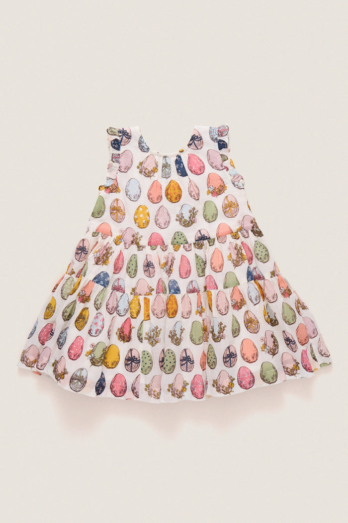 Multi Eggs Eloise Ruffle Dress