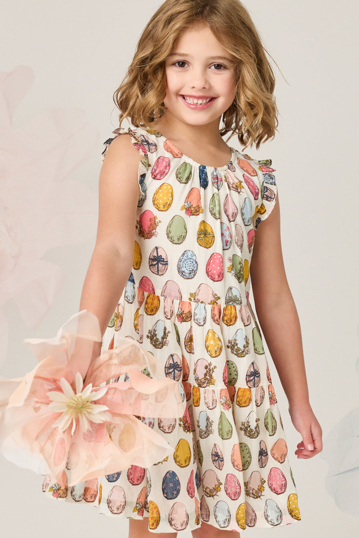 Multi Eggs Eloise Ruffle Dress