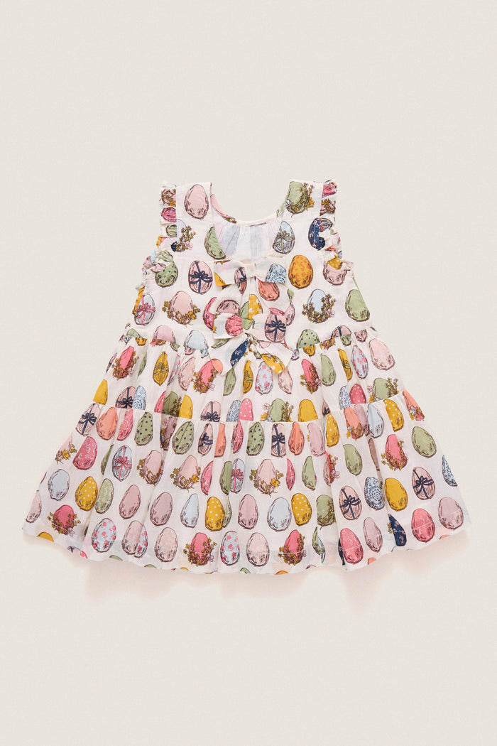 Multi Eggs Eloise Ruffle Dress