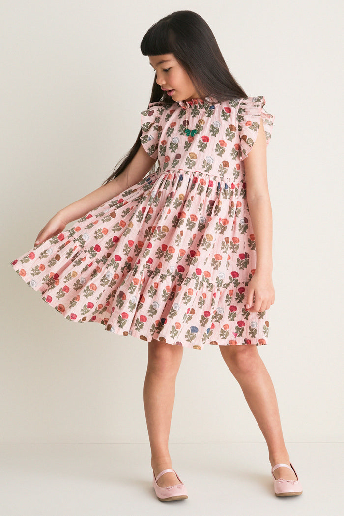 Multi Floral Drop Jennifer Dress