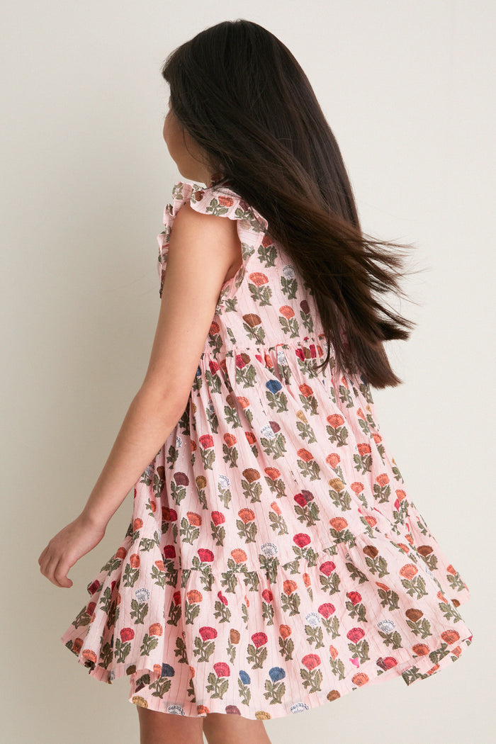 Multi Floral Drop Jennifer Dress