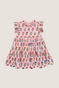 Multi Floral Drop Jennifer Dress
