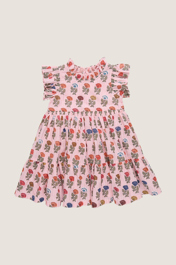 Multi Floral Drop Jennifer Dress