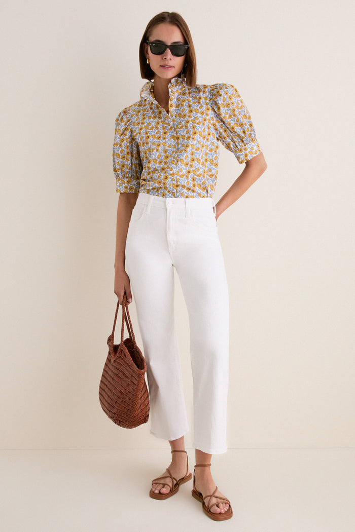 Mustard Floral Louisa Blouse