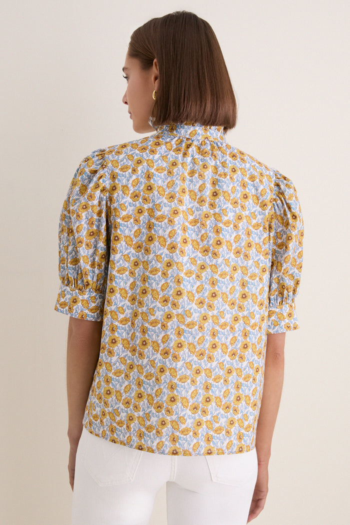 Mustard Floral Louisa Blouse