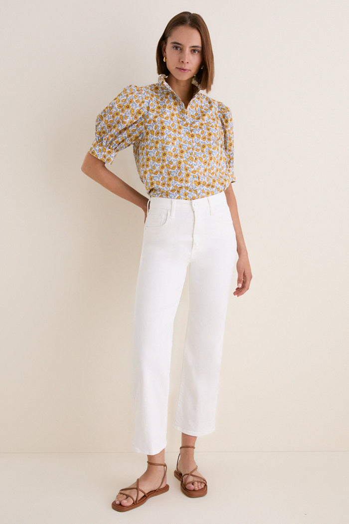 Mustard Floral Louisa Blouse