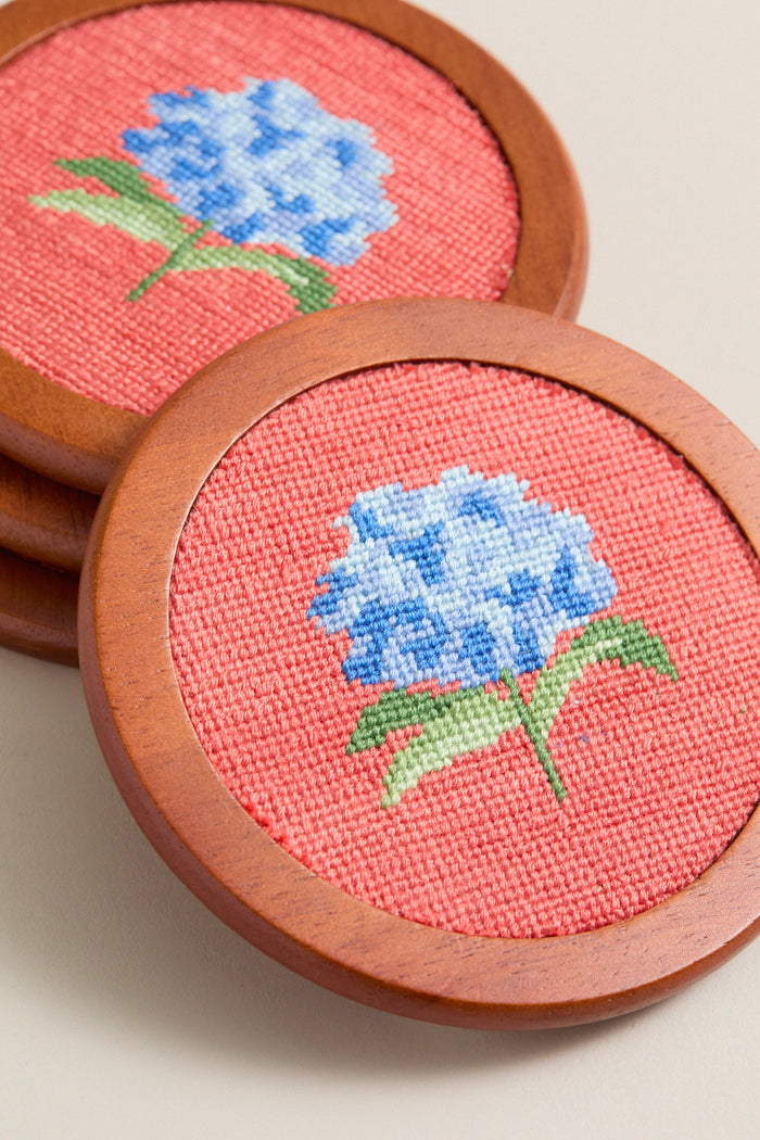 Nantucket Red Hydrangea Coasters