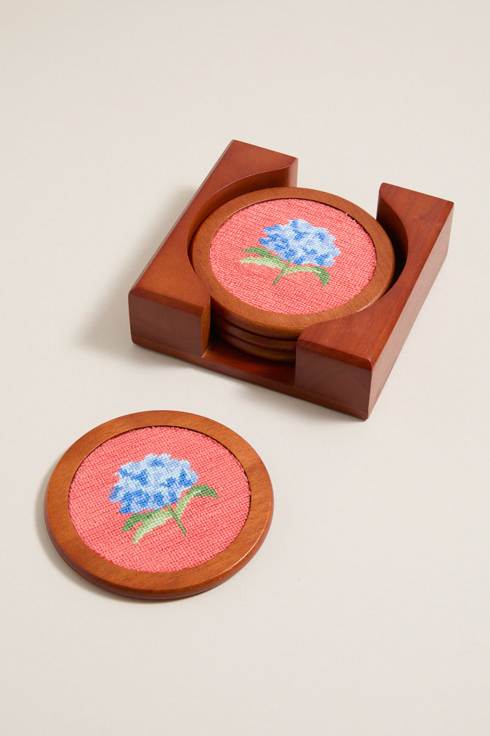 Nantucket Red Hydrangea Coasters