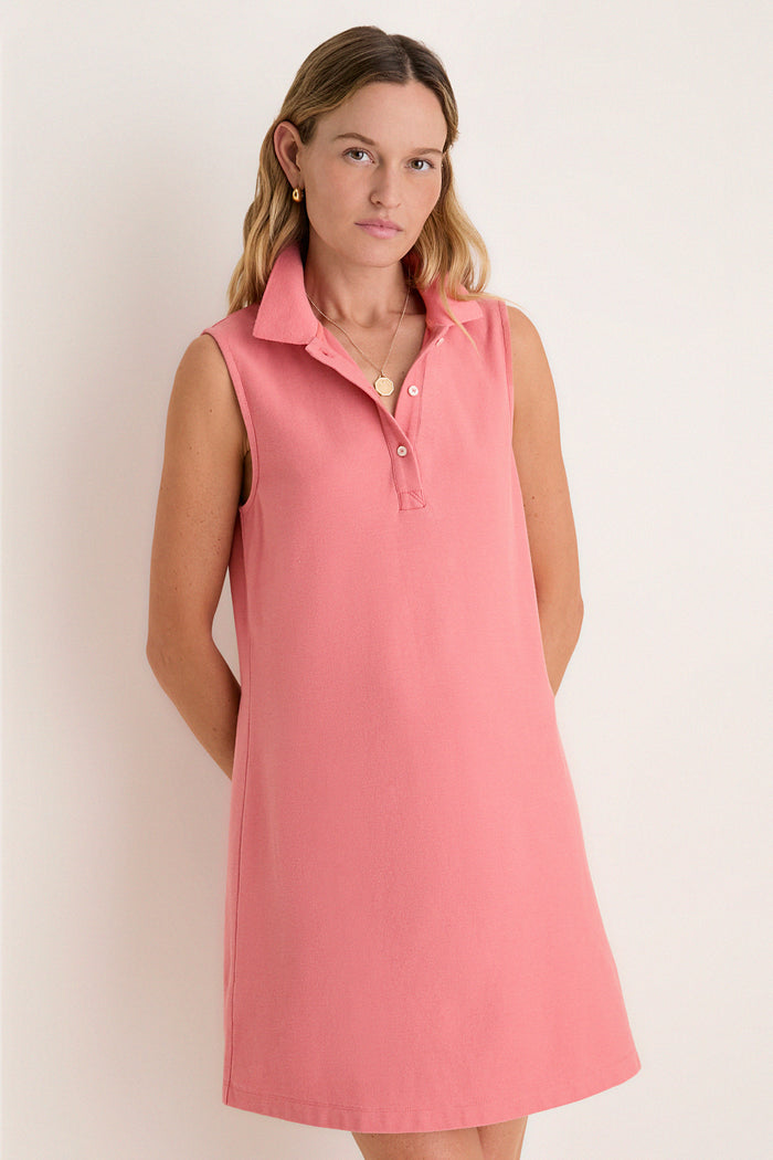 Nantucket Reds Pique Baldwin Polo Dress