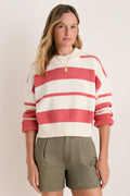 Nantucket Reds Stripe Cotton Brooks Sweater