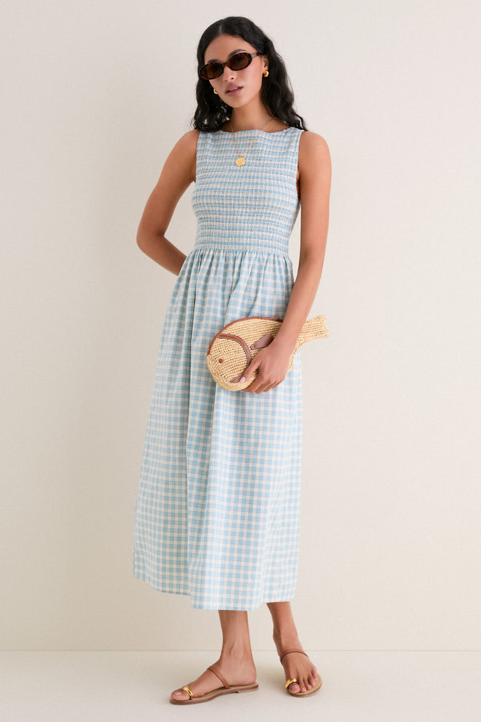 Natural and Tan Pesce Clutch