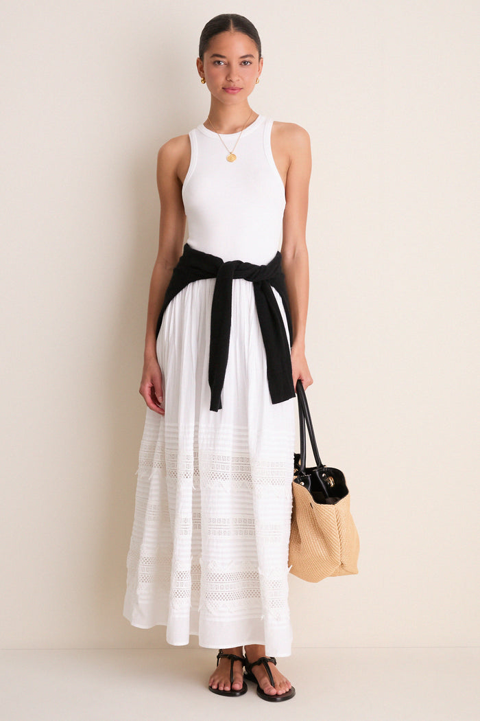 Natural Black Kaia Straw Tote