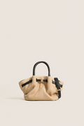 Natural Black Selena Straw Crossbody