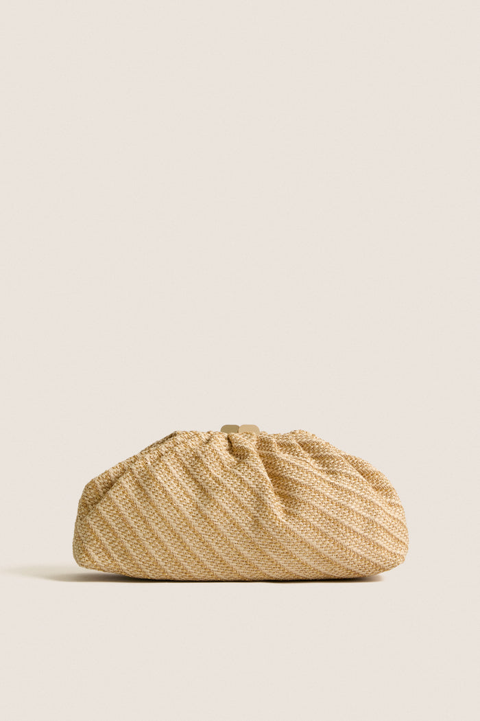 Natural Gold Brisa Clutch