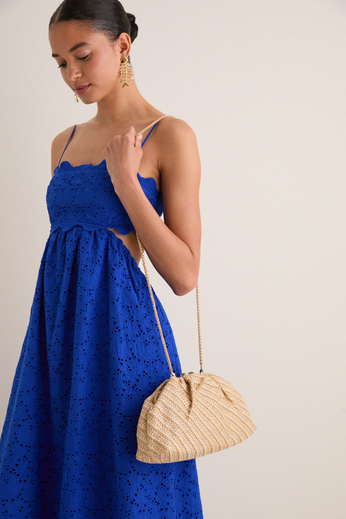 Natural Gold Brisa Clutch