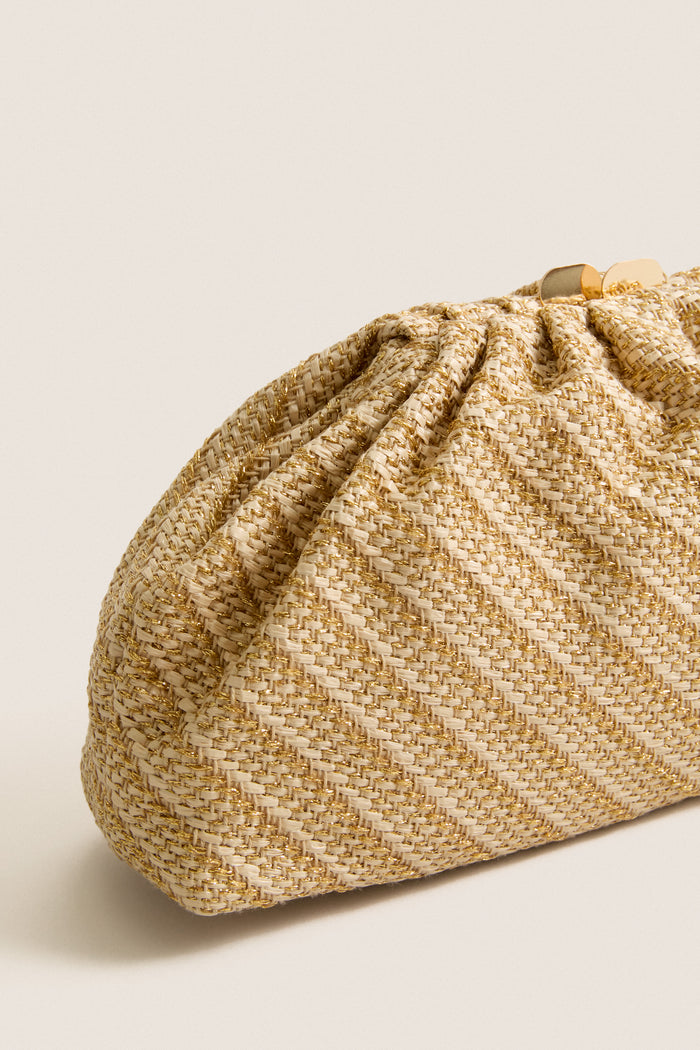 Natural Gold Brisa Clutch