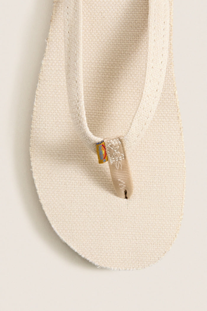Natural Hemp Single Layer Flip flops