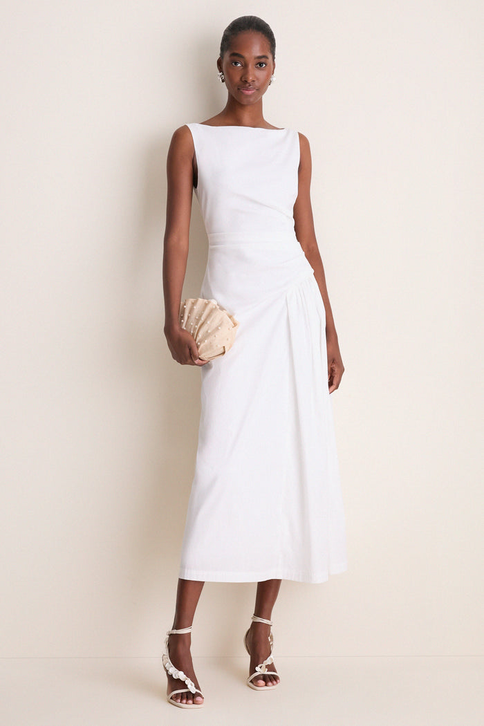 Natural Pearl Origami Scallop Clutch