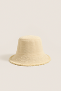 Natural Penny Woven Bucket Hat