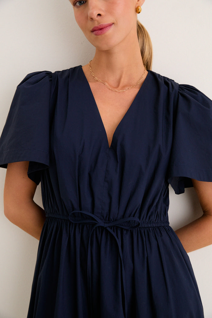 Navy and Cream Mitchell Dress