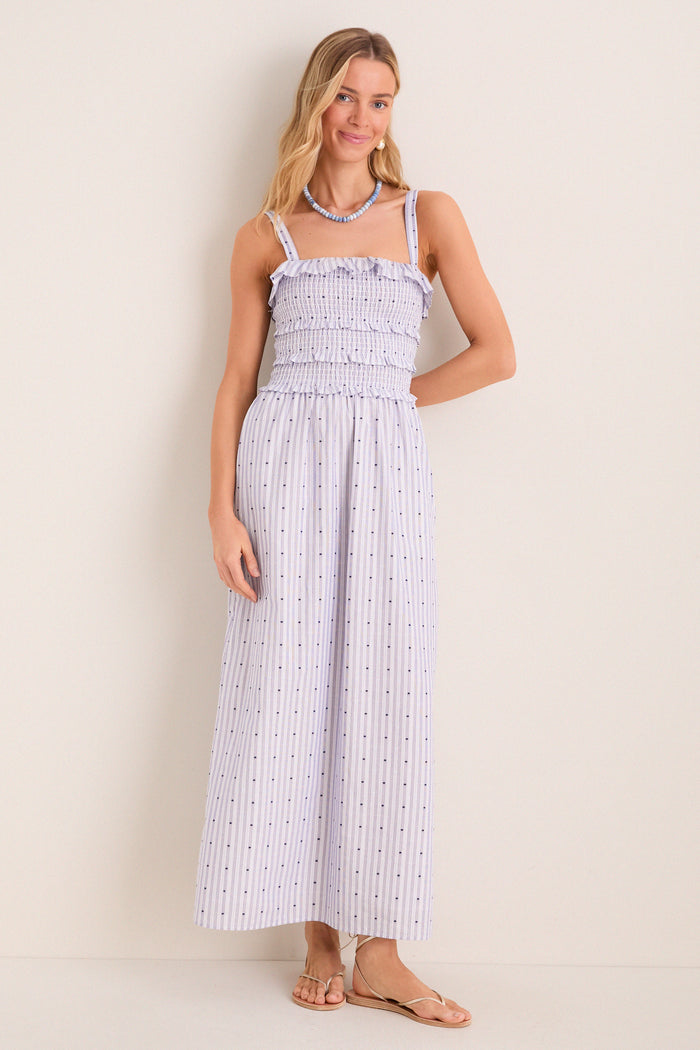 Navy and White Analiese Nap Dress