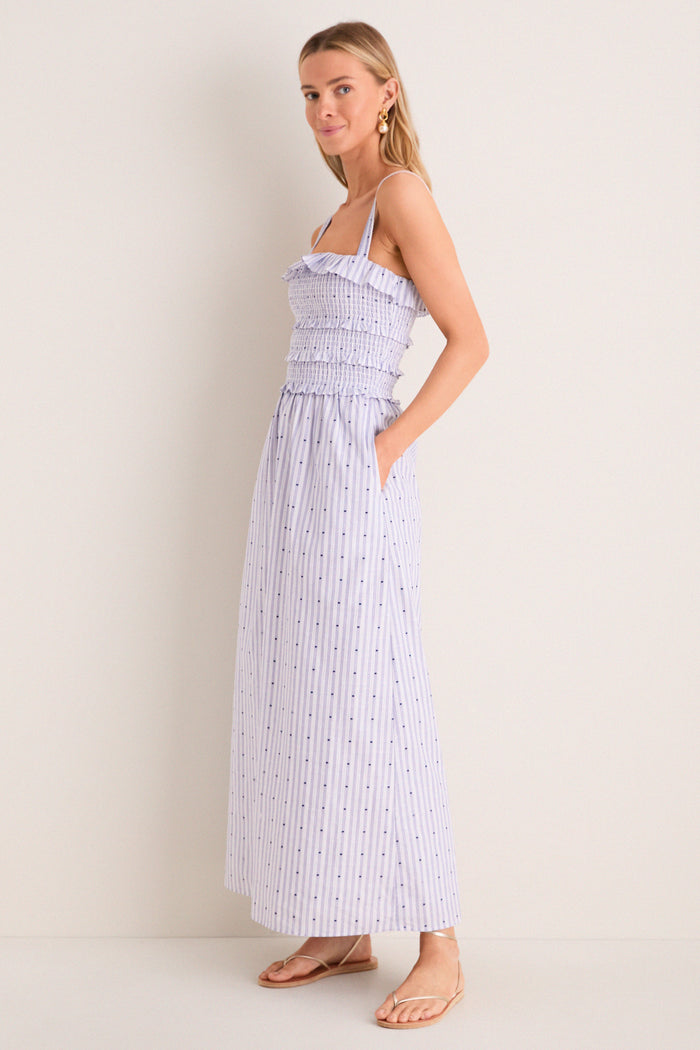 Navy and White Analiese Nap Dress