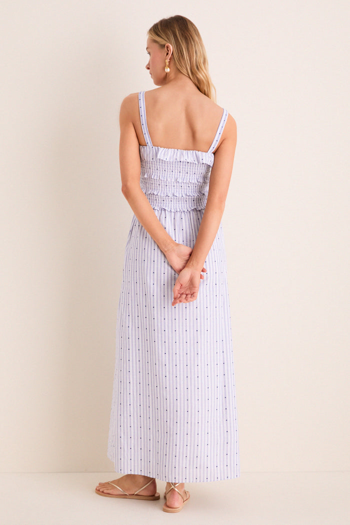 Navy and White Analiese Nap Dress