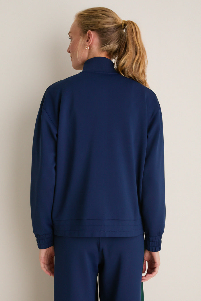 Navy Aster Track Jacket