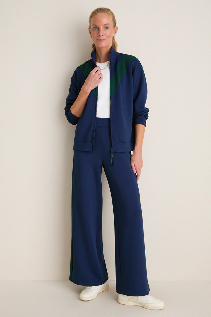 Navy Aster Track Jacket