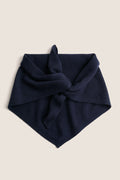 Navy Cashmere Triangle Scarf