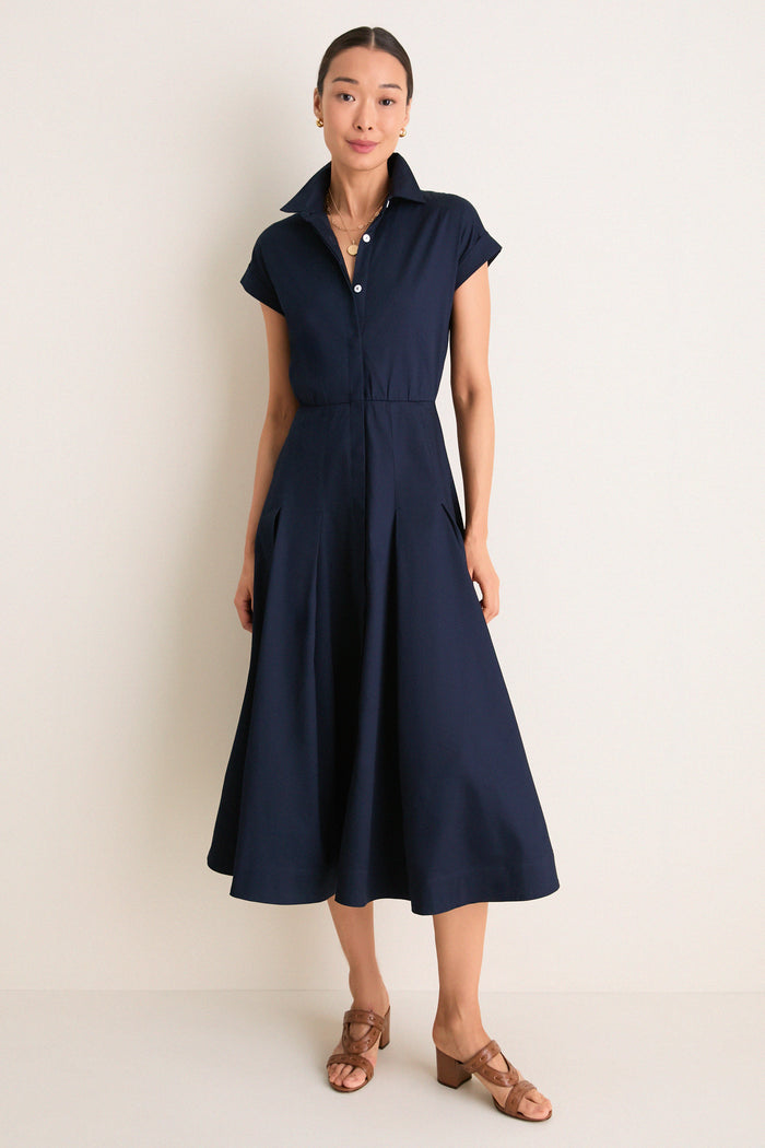 Navy Caterina Shirt Dress