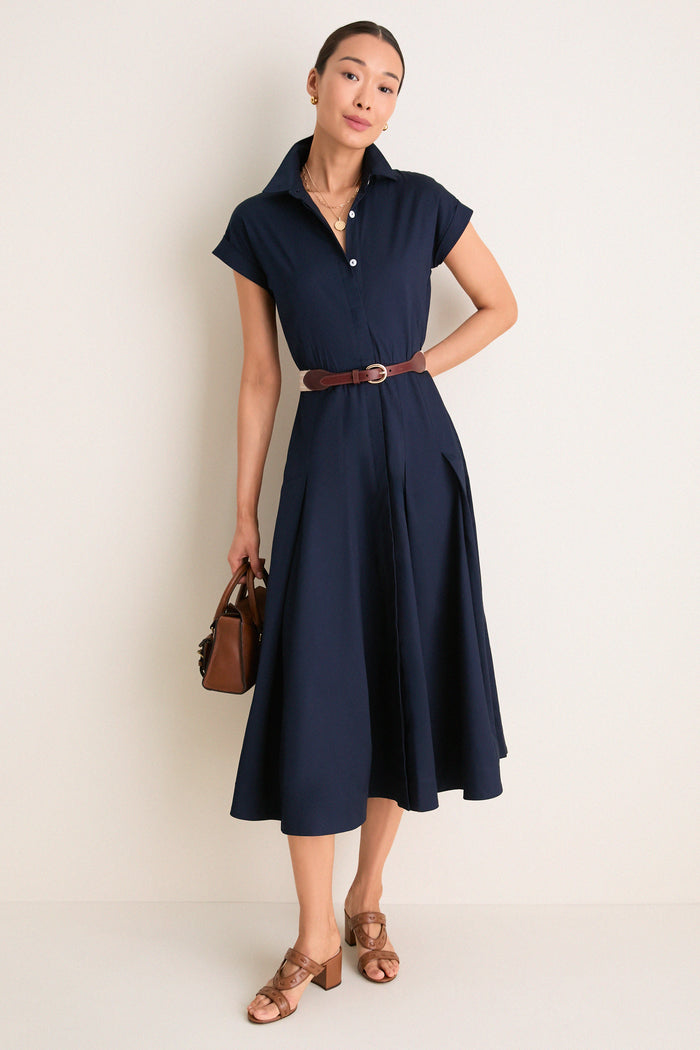 Navy Caterina Shirt Dress