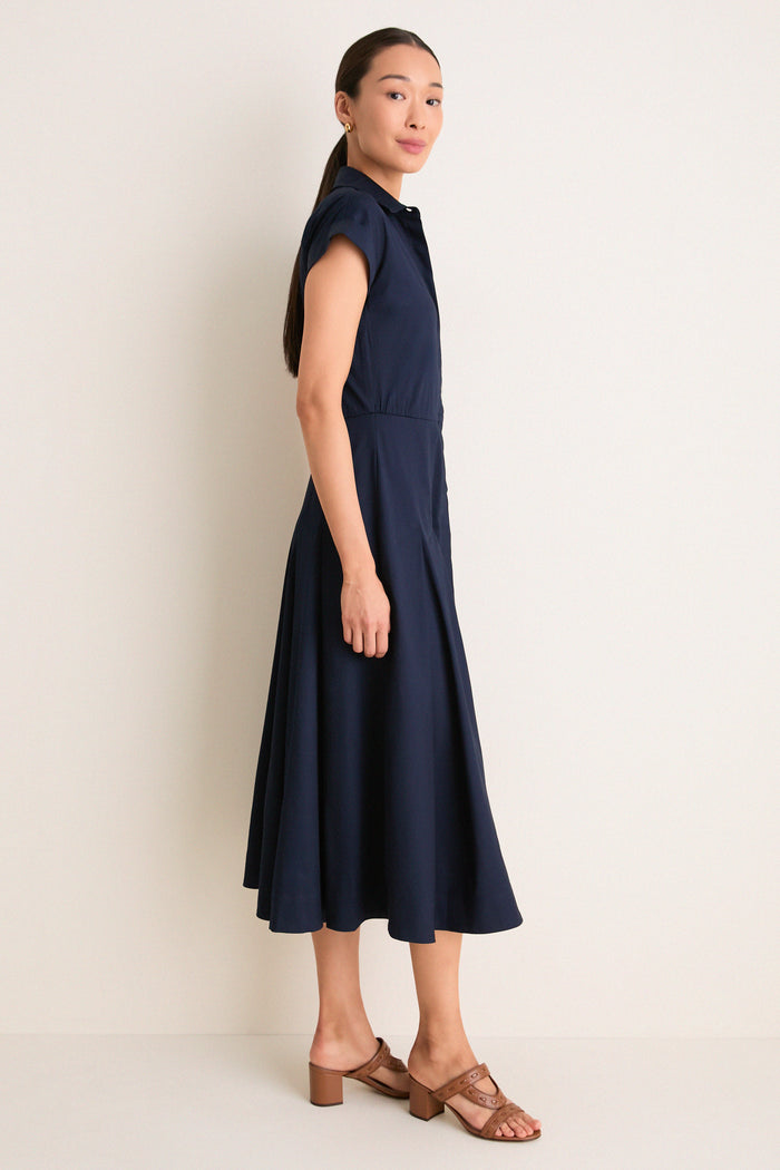 Navy Caterina Shirt Dress