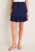 Navy Dot Flora Skirt