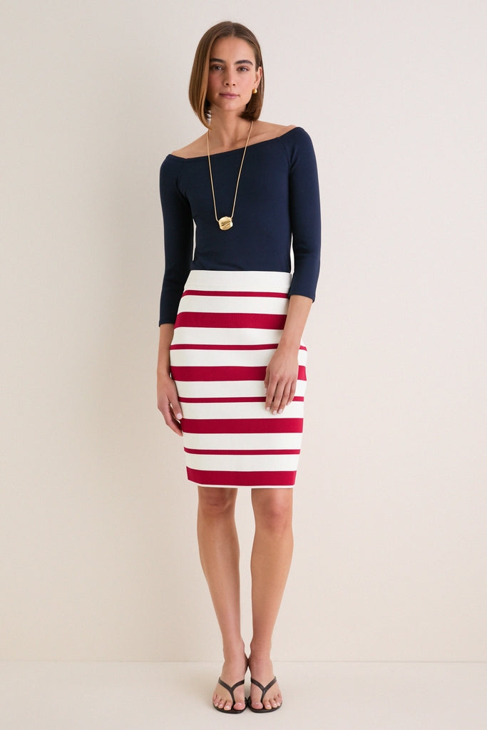 Navy Knit Boyers Top