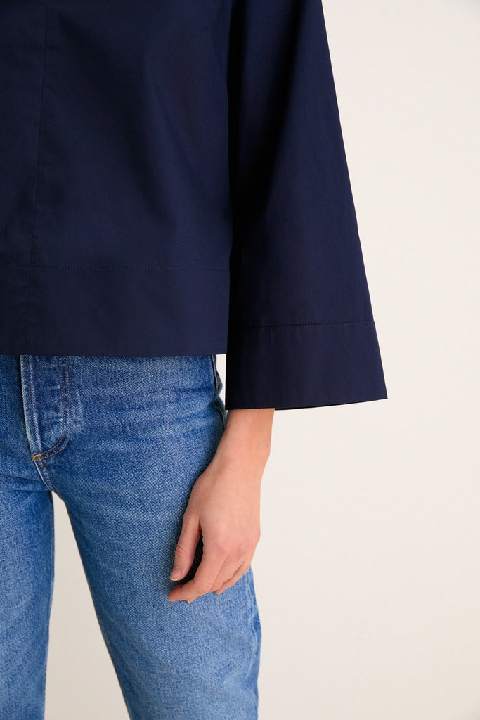 Navy Long Sleeve Celeste Top