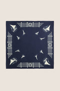 Navy Ships Medium Silk Scarf