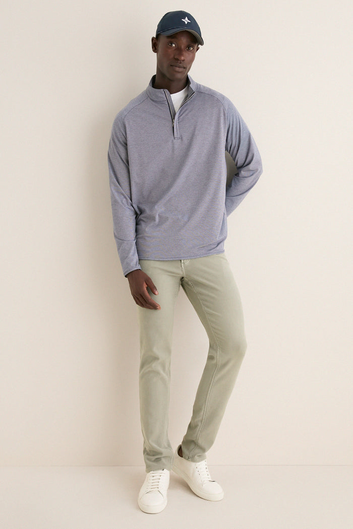Navy Stealth Stripe Performance Quarter Zip