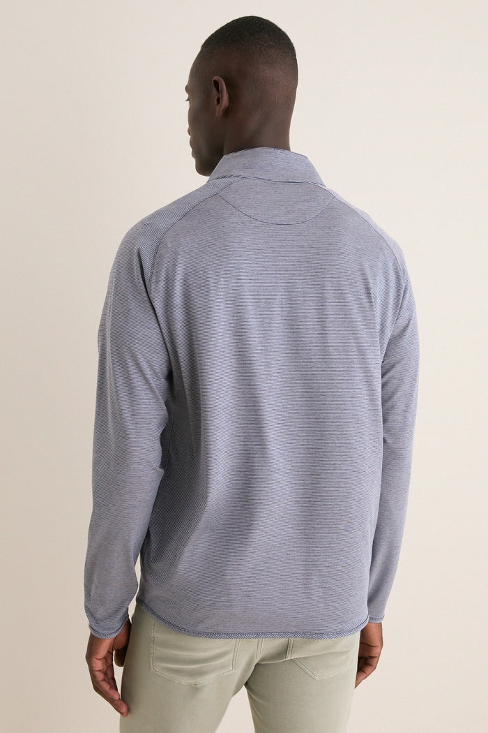 Navy Stealth Stripe Performance Quarter Zip