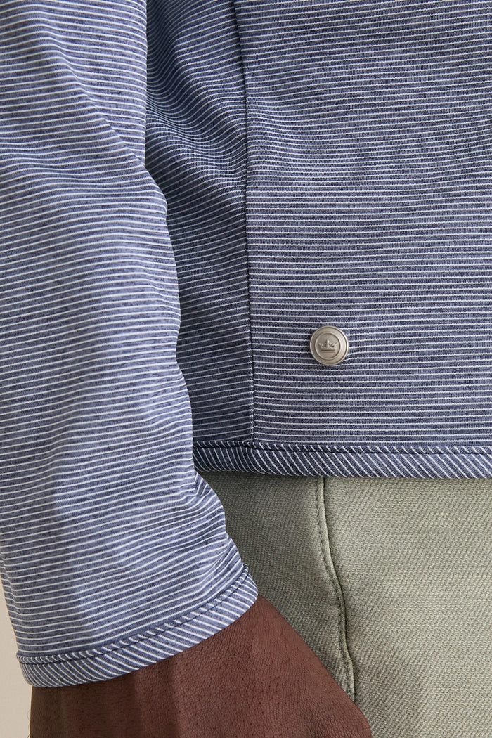 Navy Stealth Stripe Performance Quarter Zip
