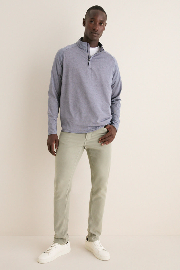 Navy Stealth Stripe Performance Quarter Zip