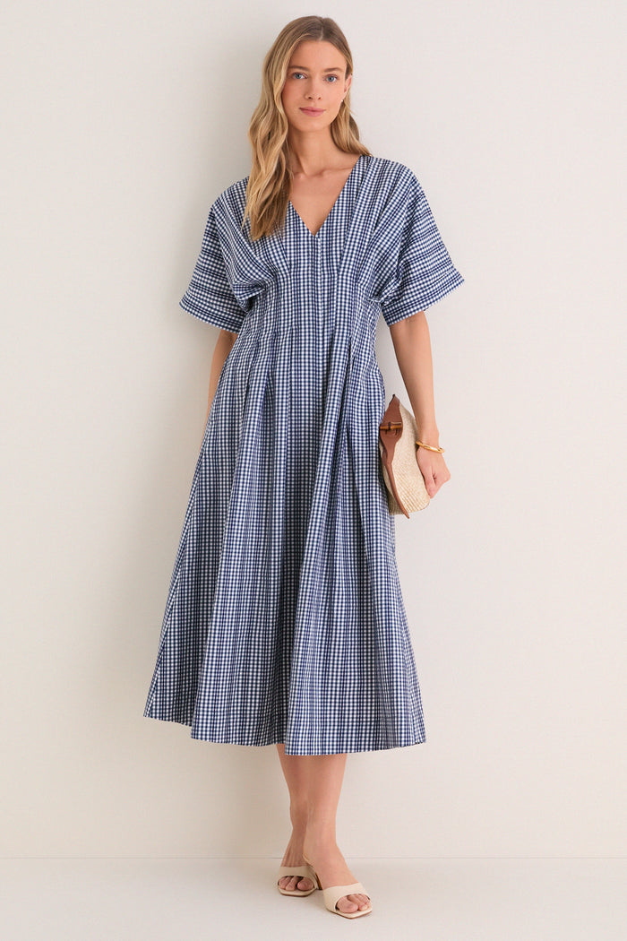 Navy Stripe Darren Dress
