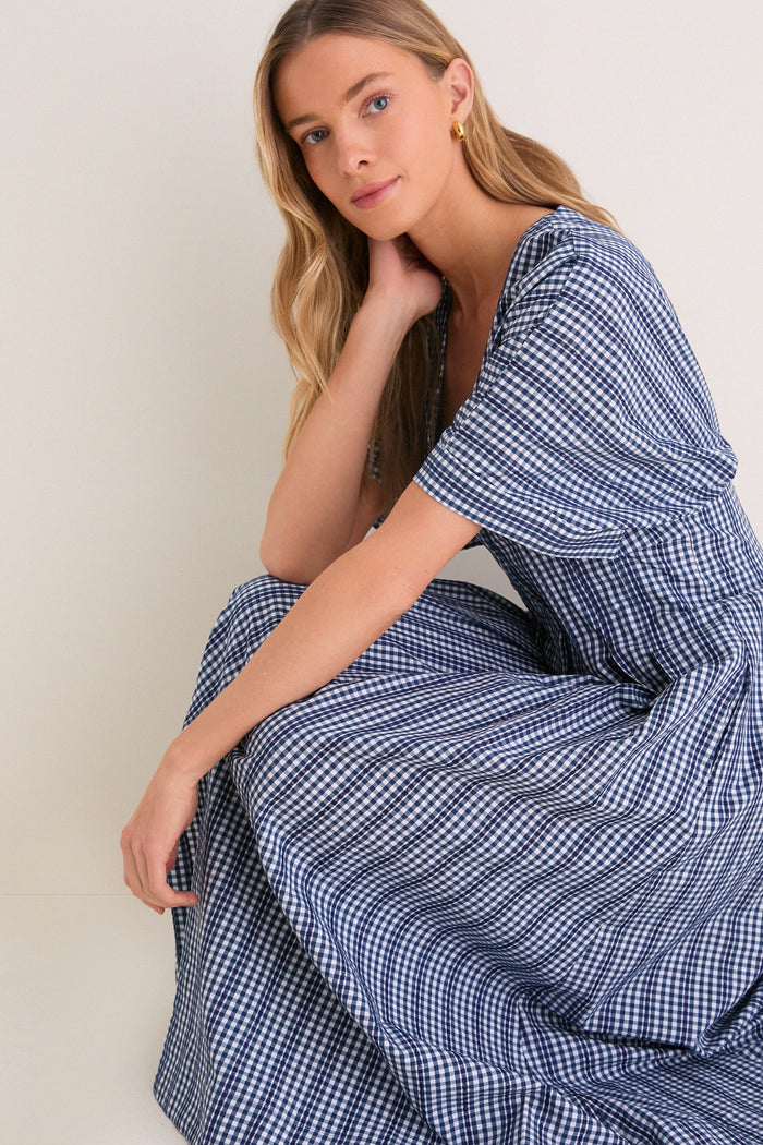 Navy Stripe Darren Dress