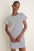Navy Stripe Parker Mini Dress
