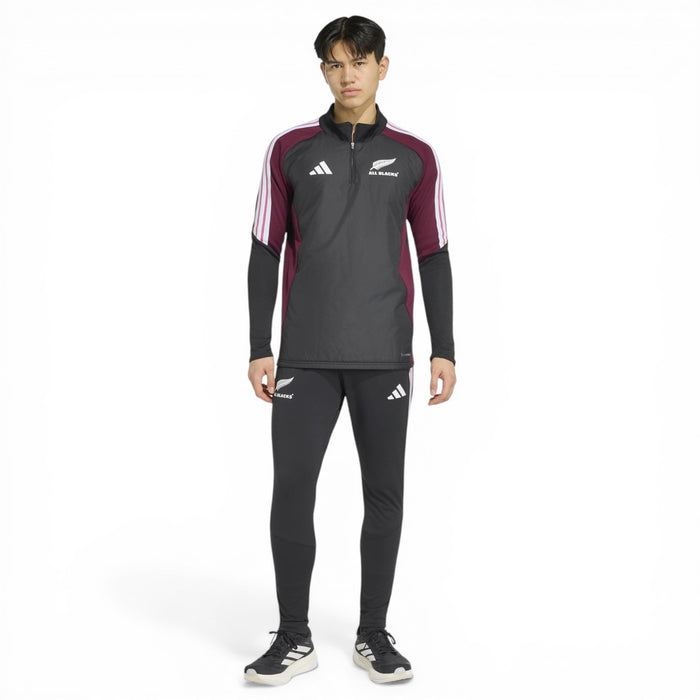 adidas All Blacks Mens Winter QZ Top Blk