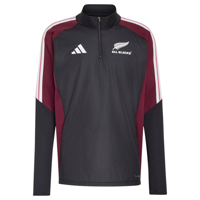 adidas All Blacks Mens Winter QZ Top Blk