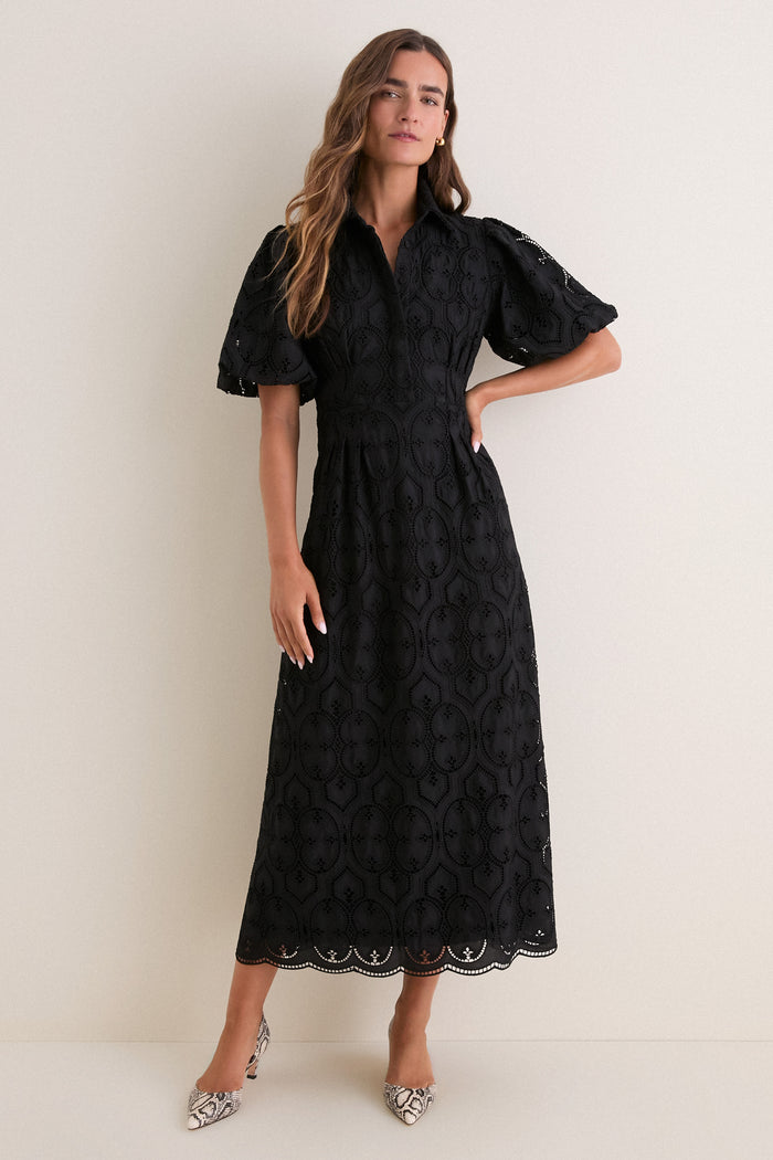 Noir Eyelet Delaney Dress